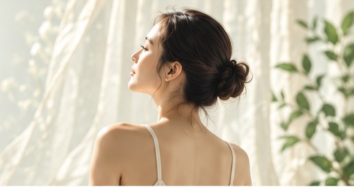 自然光下的女性